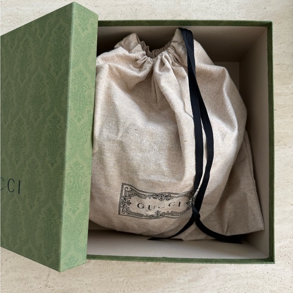 NWB Gucci GG Logo Leather Pet - Dog Black Harness Size L - Picture 15 of 16